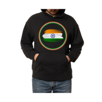 India Flag with Sunrise Reflection- Hoodie