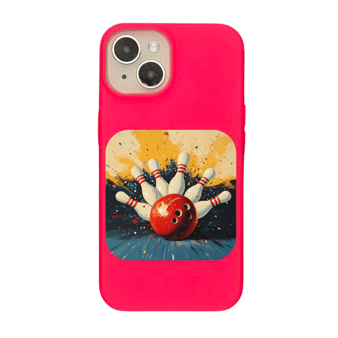 Strike in Motion: The Art of the Perfect Bowl Phone Case