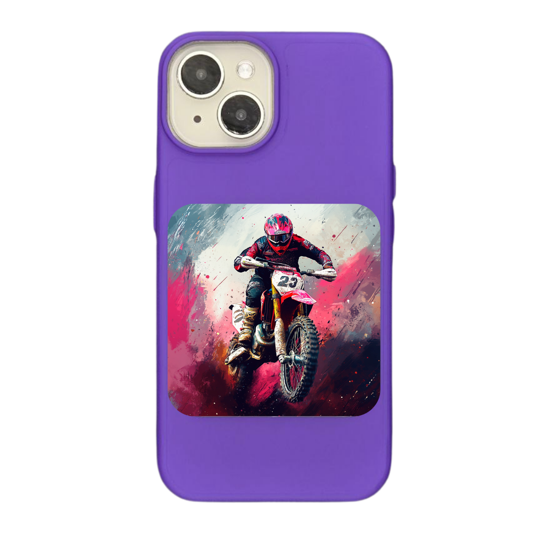 Motocross Red Storm Phone Case