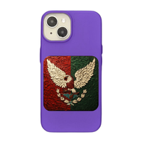 Mexico Flag - Textured Artwork with National Eagle and Symbols Phone Case