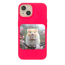 Adorable Hamster with Cherry Blossom Charm Phone Case