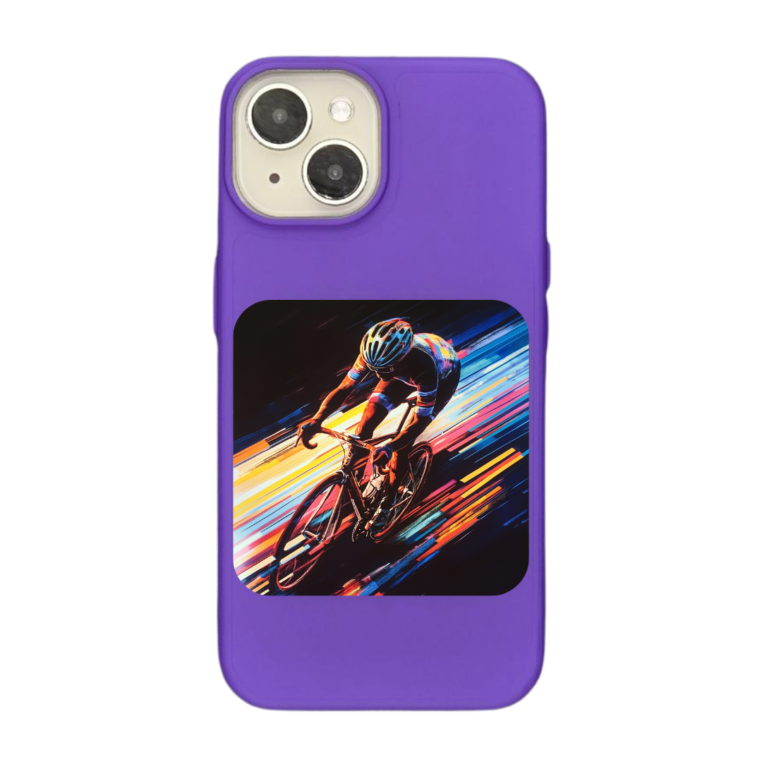 Dynamic Cycling Motion: A Burst of Speed and Energy Phone Case