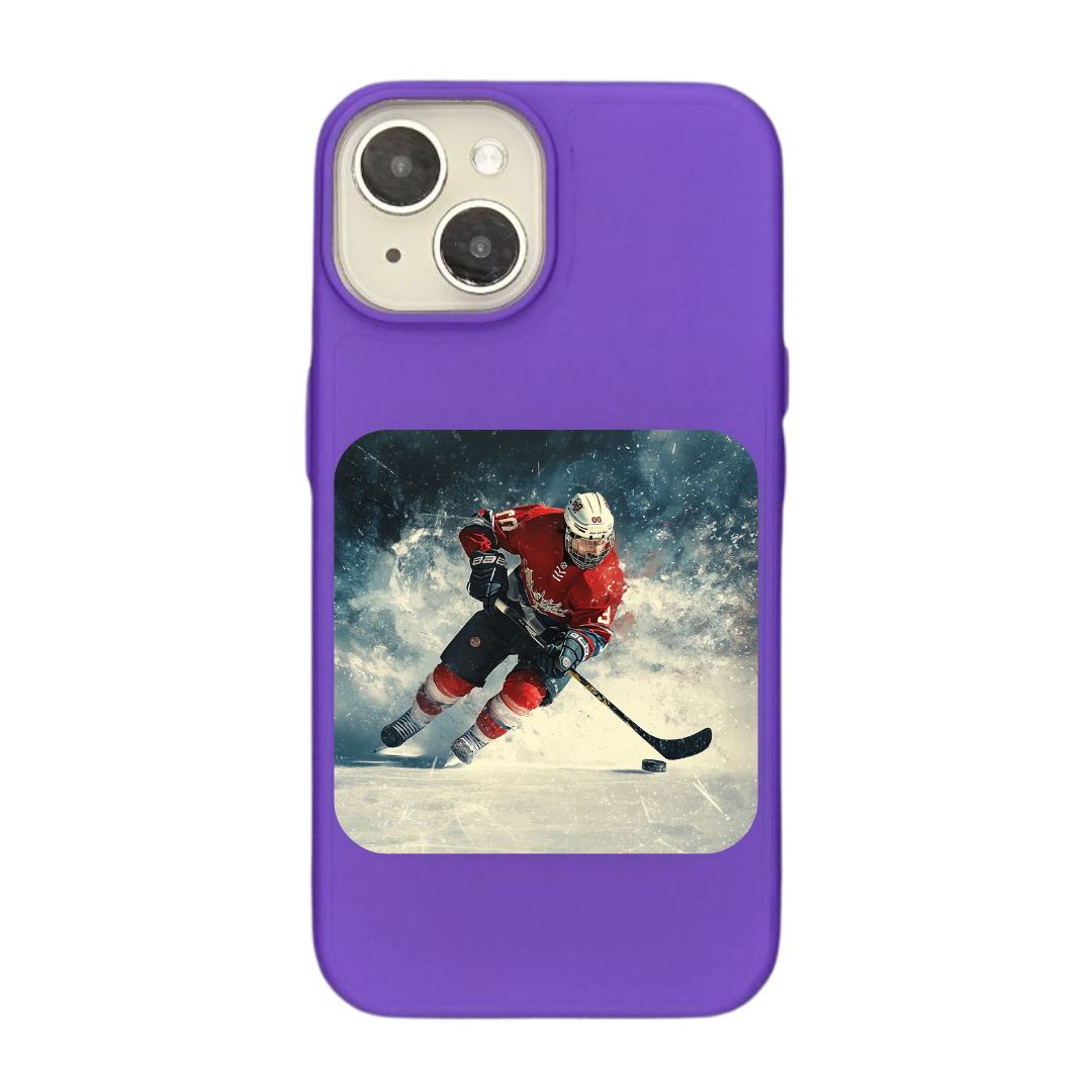 Frozen Fury: The Power of Ice Hockey Phone Case