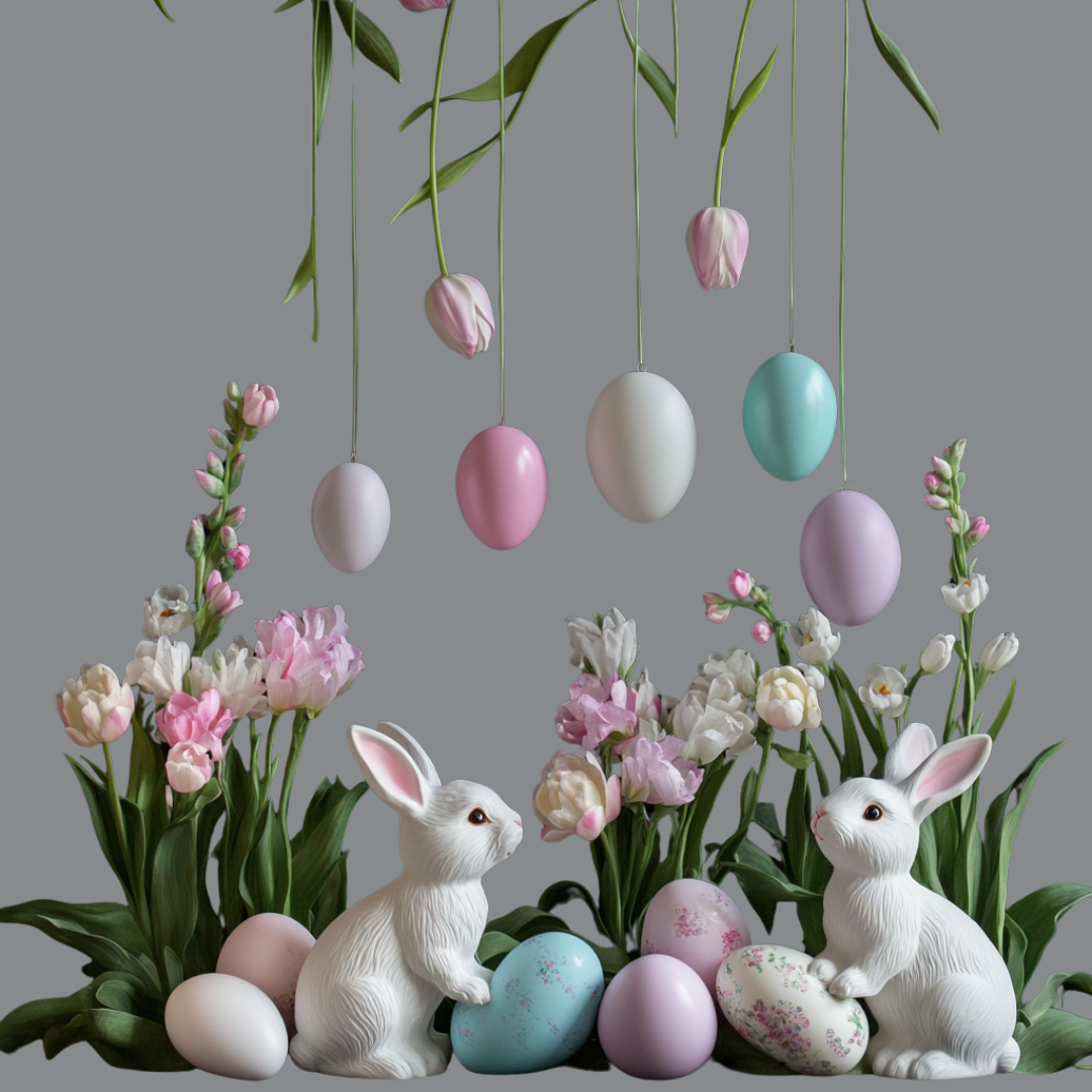 Whimsical Easter Bunny Wonderland