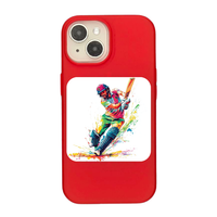 The Art of Cricket: A Dynamic Shot in Motion Phone Case