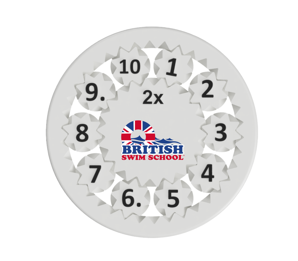 British Swim School White Math Fidget Spinner