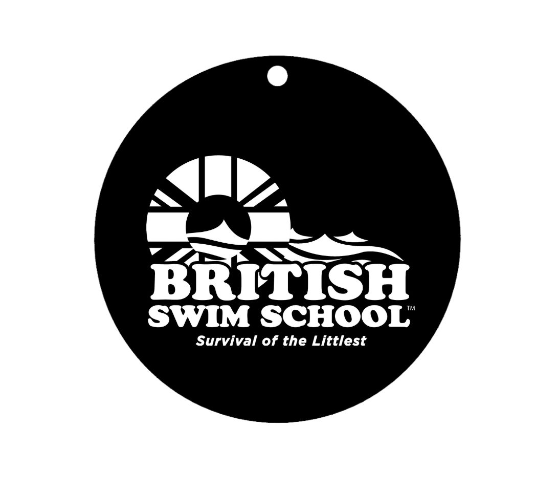 British Swim School Black Keychain
