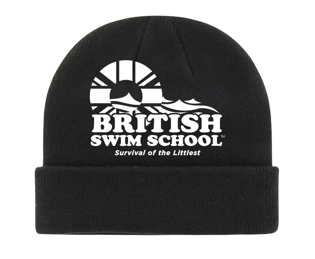 British Swim School Black Beanie