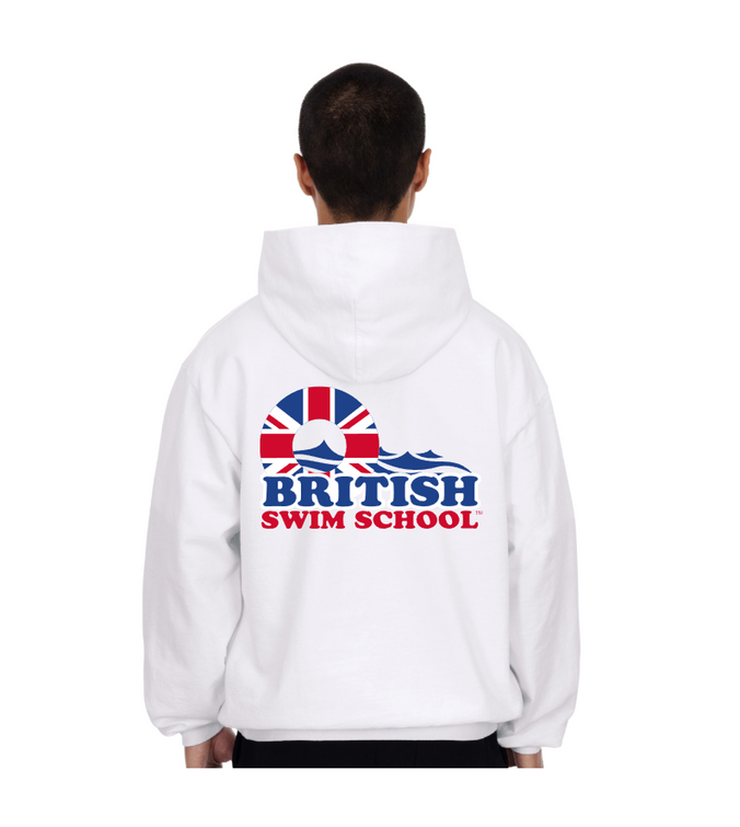 British Swim School White Hoodie