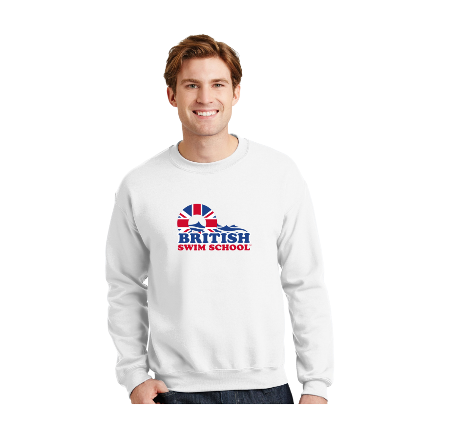 British Swim School White Sweatshirt
