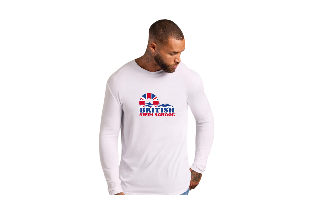 British Swim School White Long Sleeve Shirt