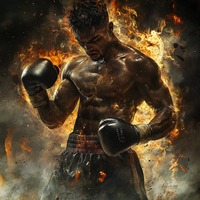 Unstoppable Force: The Fire of a Champion Boxer Phone Case