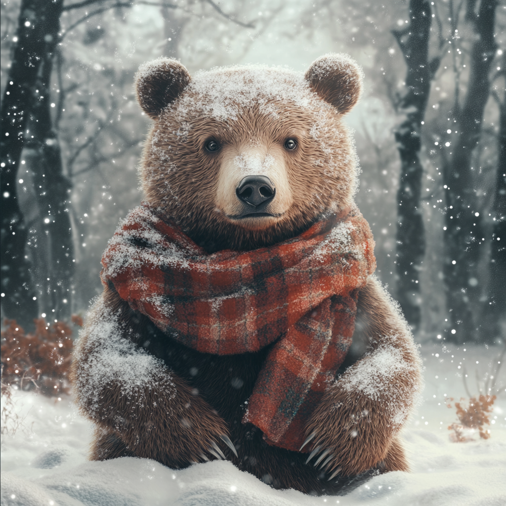 Cozy Winter Bear Phone Case