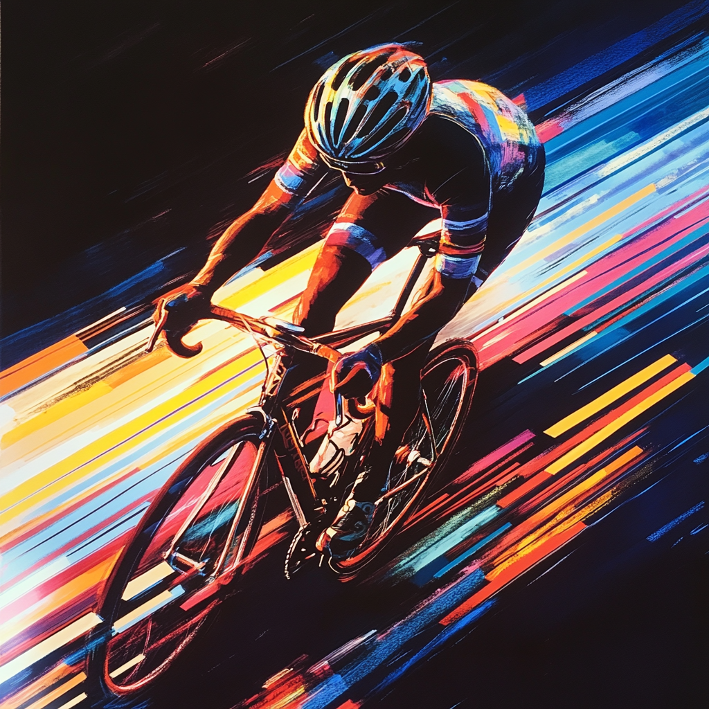 Dynamic Cycling Motion: A Burst of Speed and Energy Phone Case