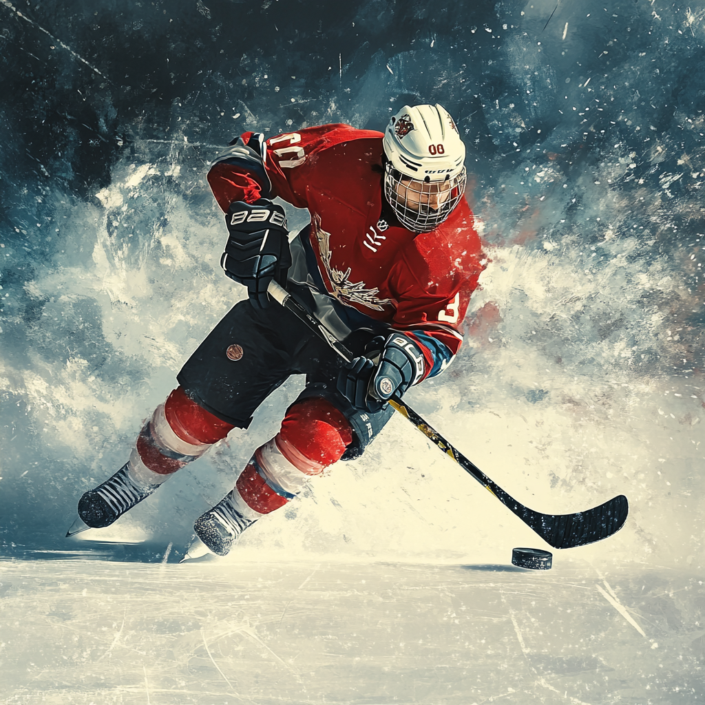 Frozen Fury: The Power of Ice Hockey Phone Case