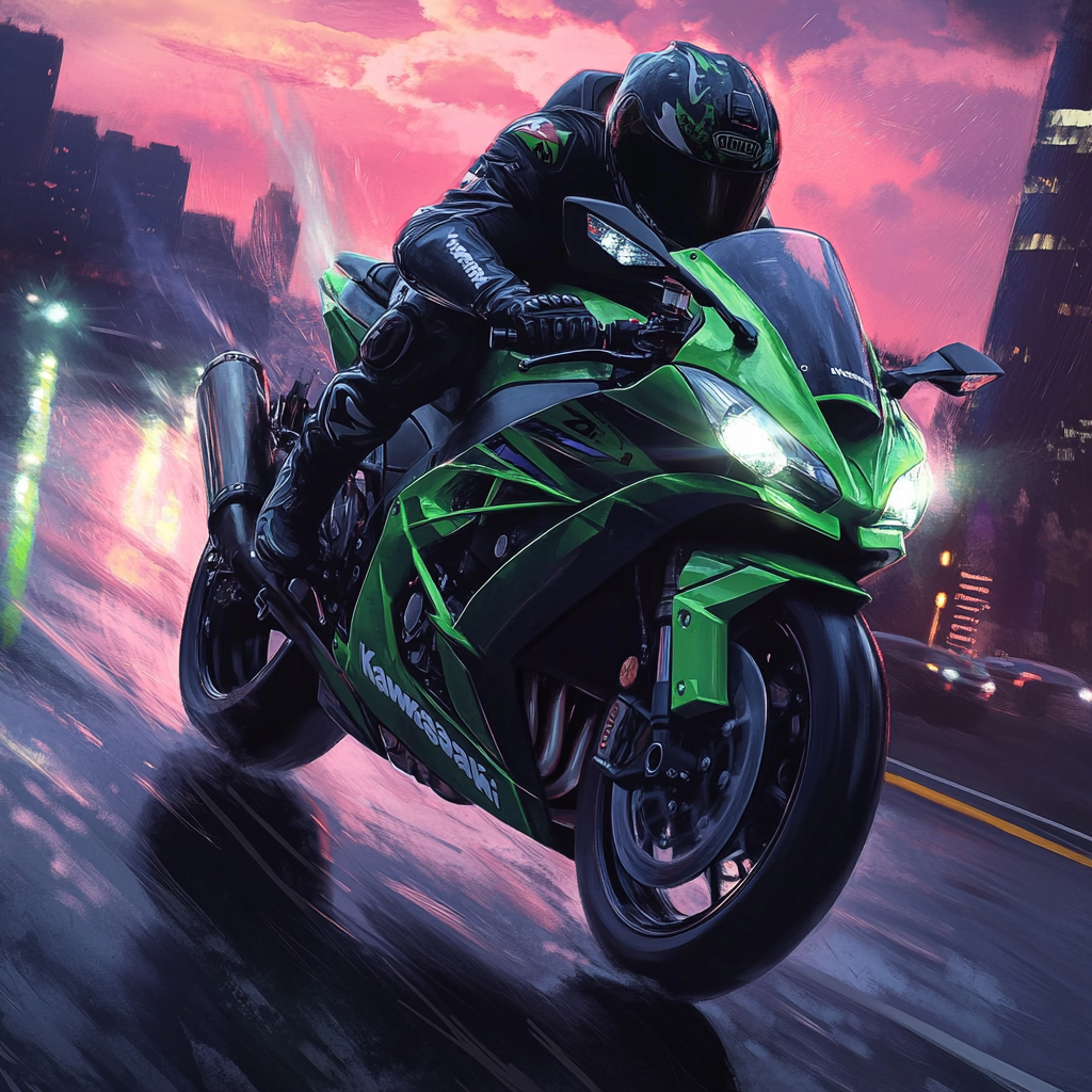 Kawasaki Ninja ZX-10R - Storm Rider Phone Case