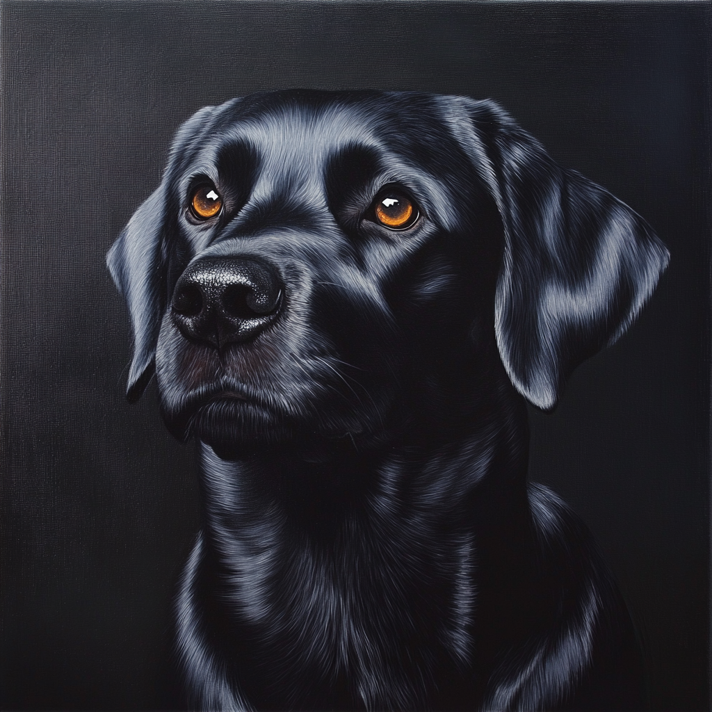 Midnight Gaze Labrador Retriever Phone Case