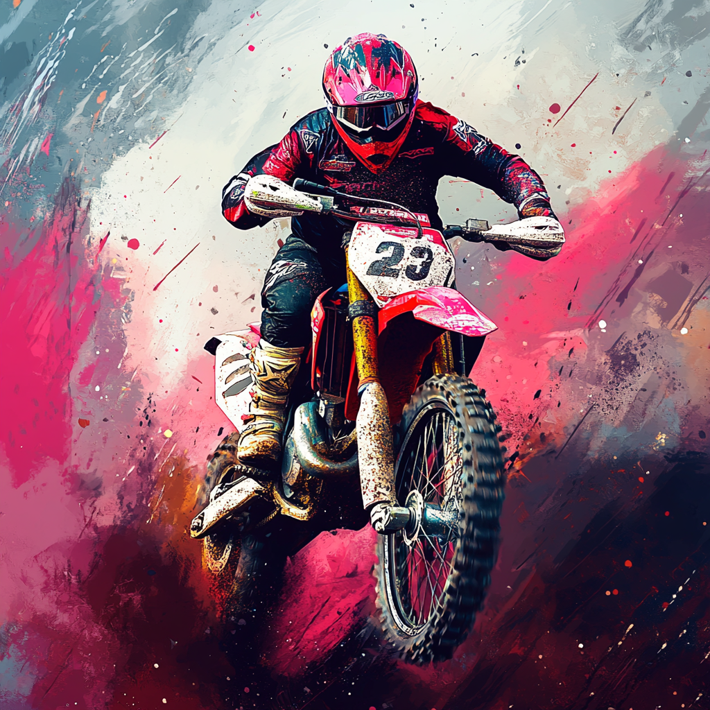 Motocross Red Storm Phone Case