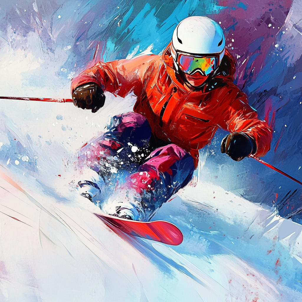 Mountain Rush: Skiing Through the Snow Phone Case