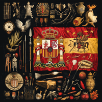 Spanish Heritage Flag - Vintage Art with Royal Symbols and Artifacts Phone Case