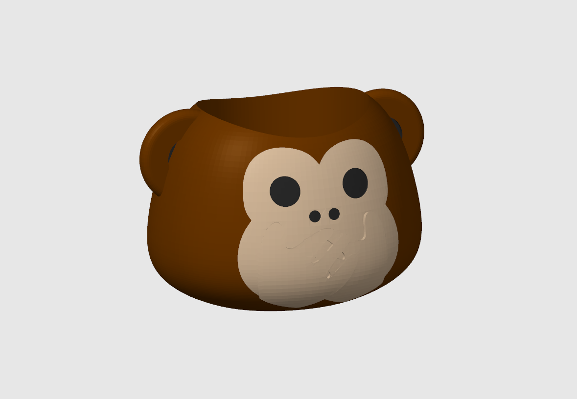 Speak No Evil Monkey Planter