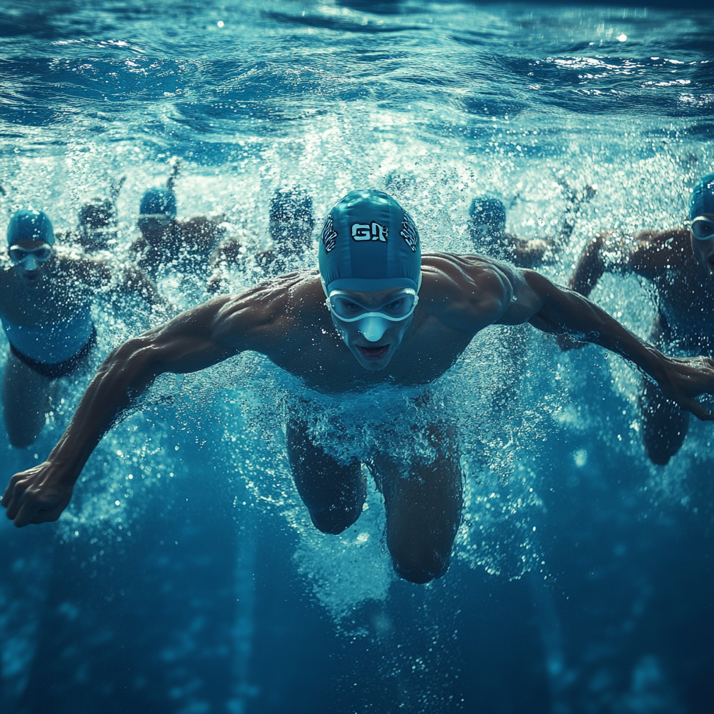Powerful Swim: Underwater Race Phone Case