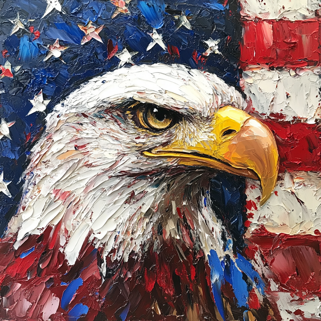USA Eagle Flag Art Phone Case