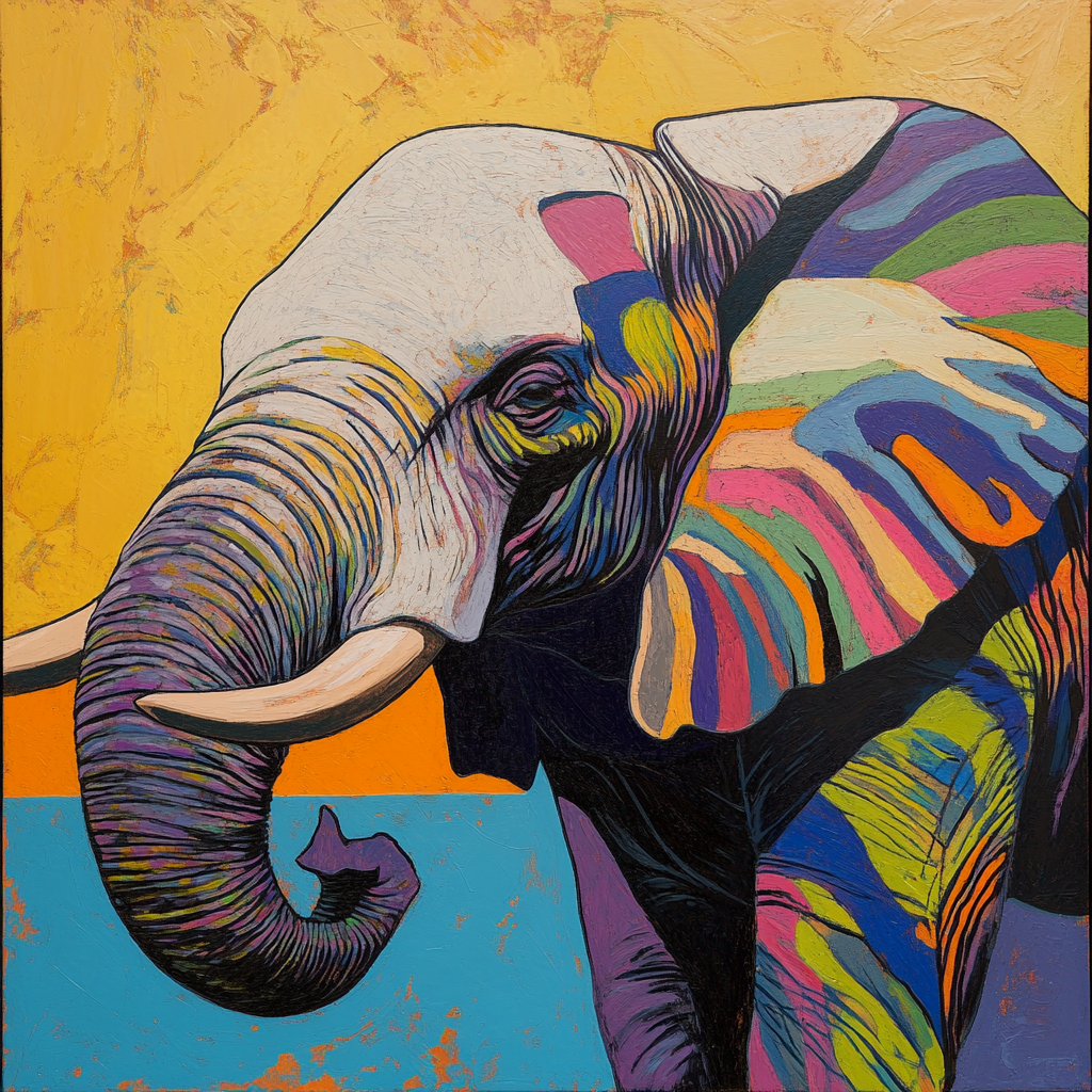 Vivid Majesty Kaleidoscope Elephant Phone Case
