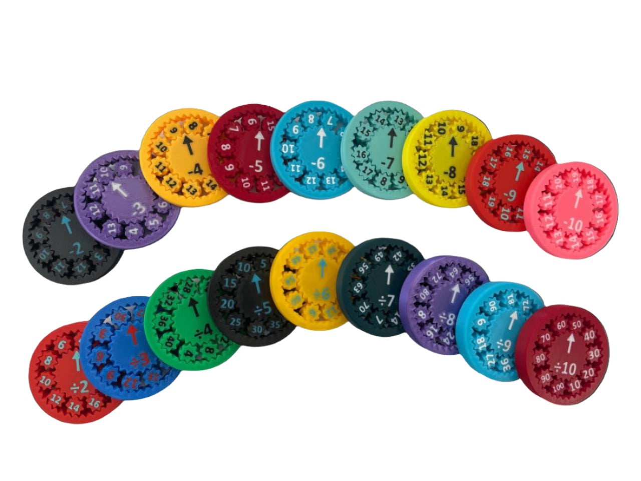 Math Fidget Spinners (Sets of 9) 2-100